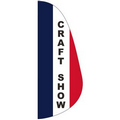 "CRAFT SHOW" 3' x 8' Message Feather Flag